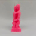 Couple Embracing Candles - Love Ritual Candles Red & Pink