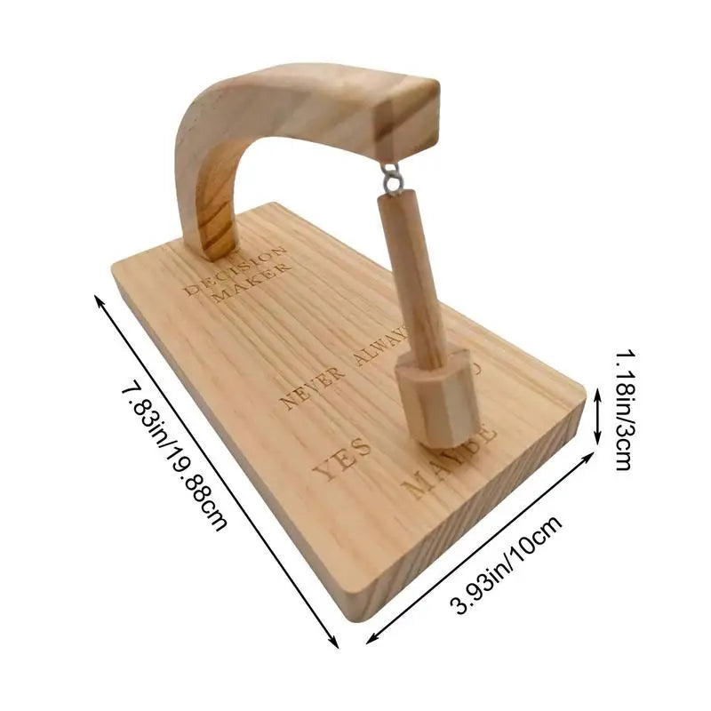 Wood Decision Maker Pendulum - Magnetic Wooden Dowsing Tool