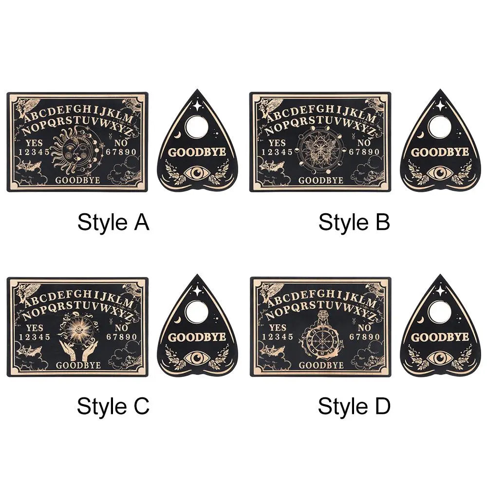 Set of eight decorative items with 'GOODBYE' text and various designs on a white background.