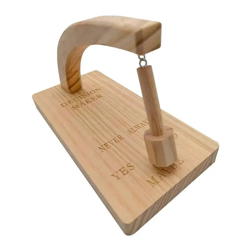 Wood Decision Maker Pendulum - Magnetic Wooden Dowsing Tool