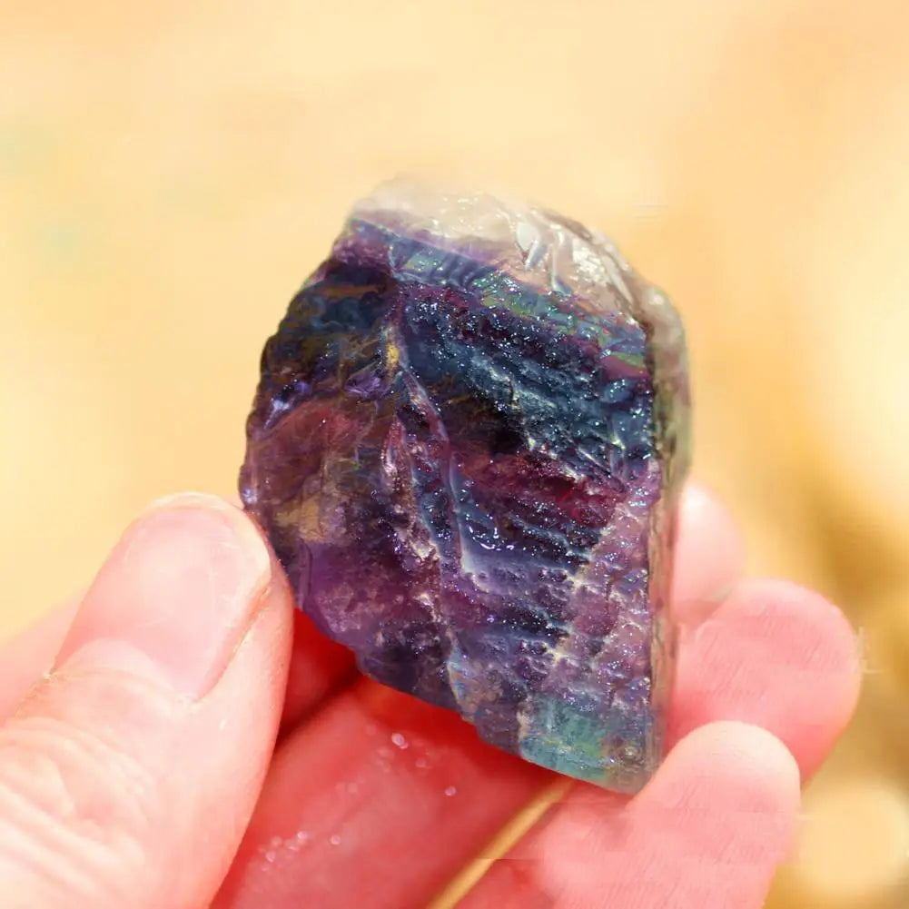 Rainbow Fluorite Raw Crystal Specimen