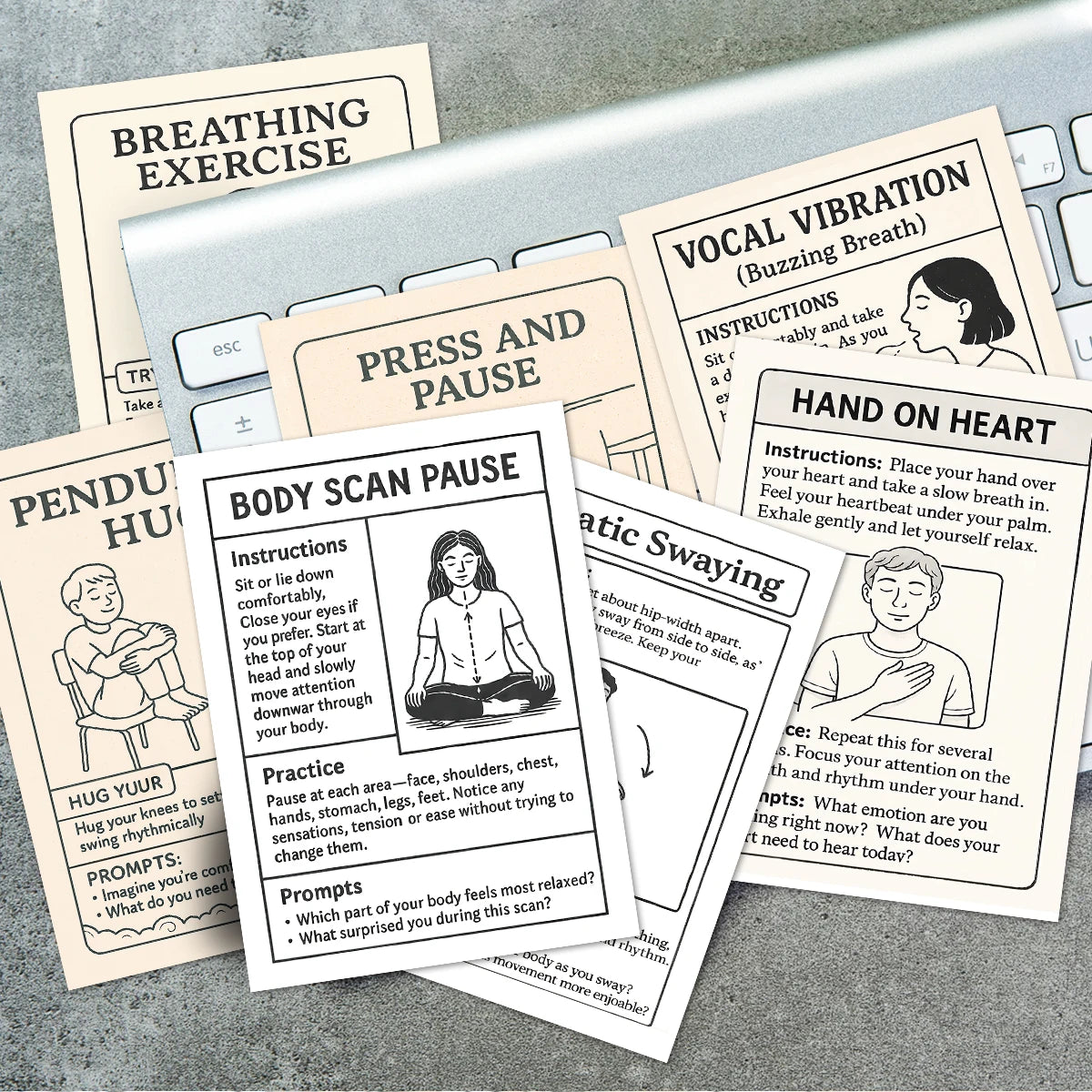 Somatic Therapy Coping Skills Cards
