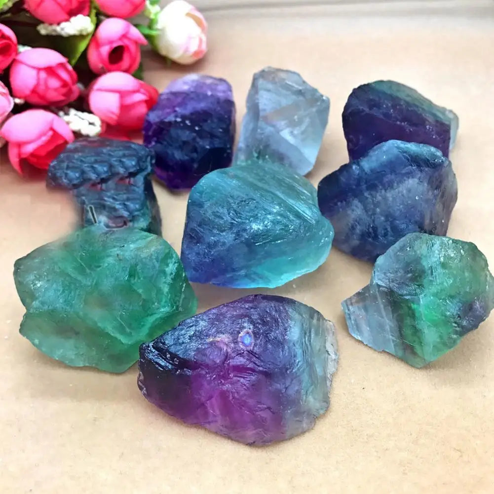 Rainbow Fluorite Raw Crystal Specimen