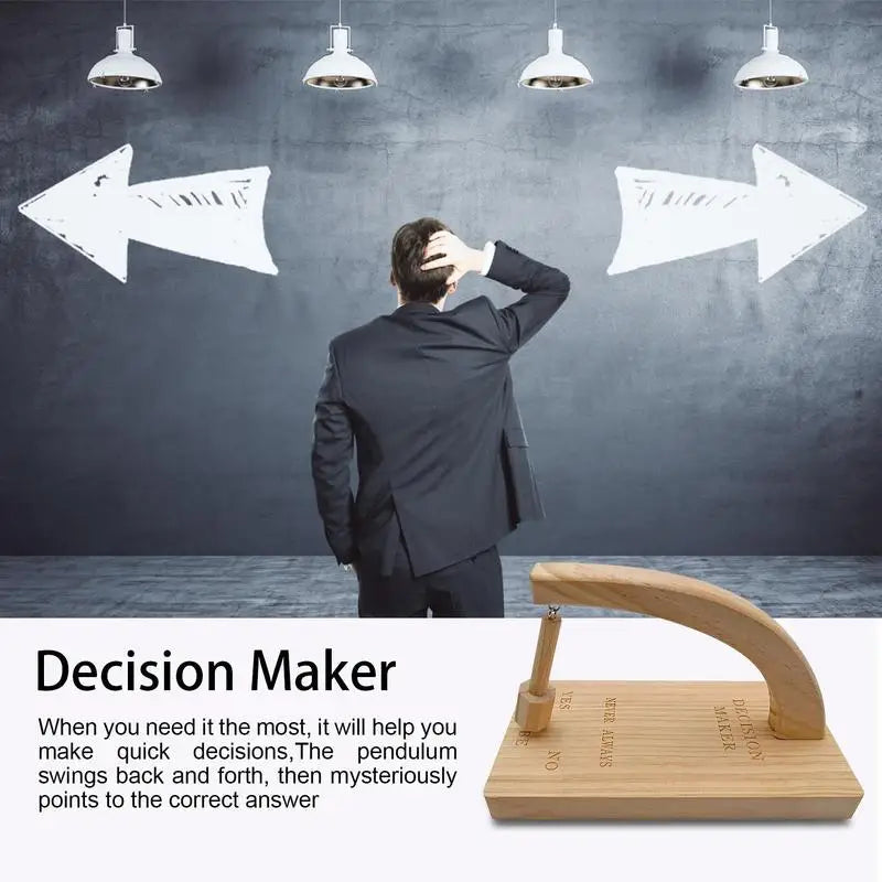 Wood Decision Maker Pendulum - Magnetic Wooden Dowsing Tool