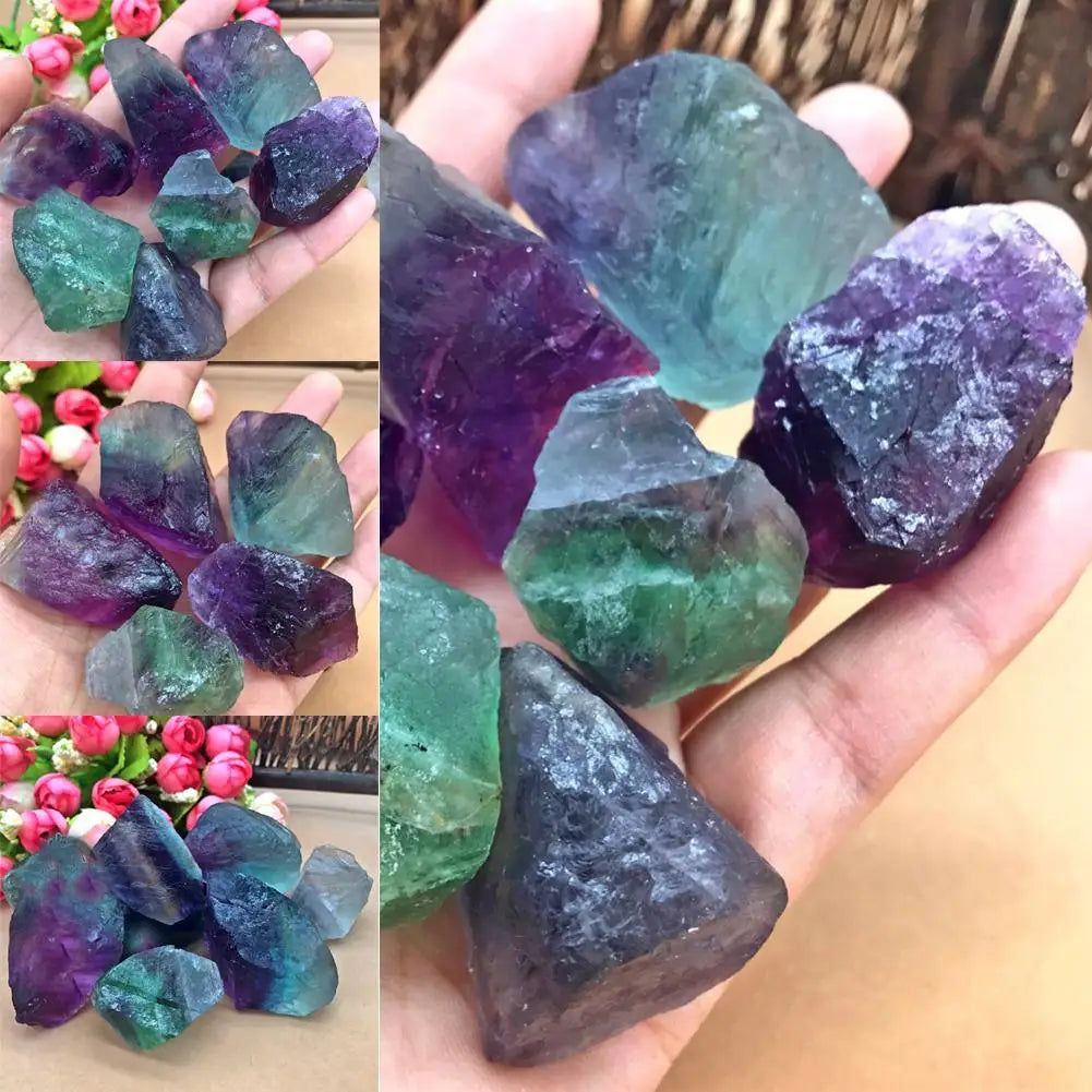 Rainbow Fluorite Raw Crystal Specimen