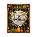 Book cover of 'The Holistic Home Apothecary' with bottles and herbs on a white background