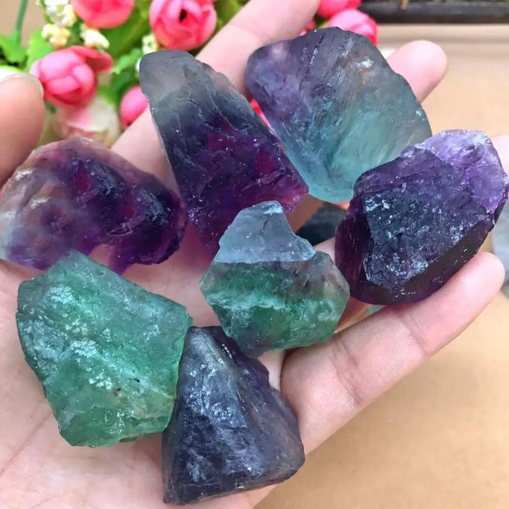 Rainbow Fluorite Raw Crystal Specimen
