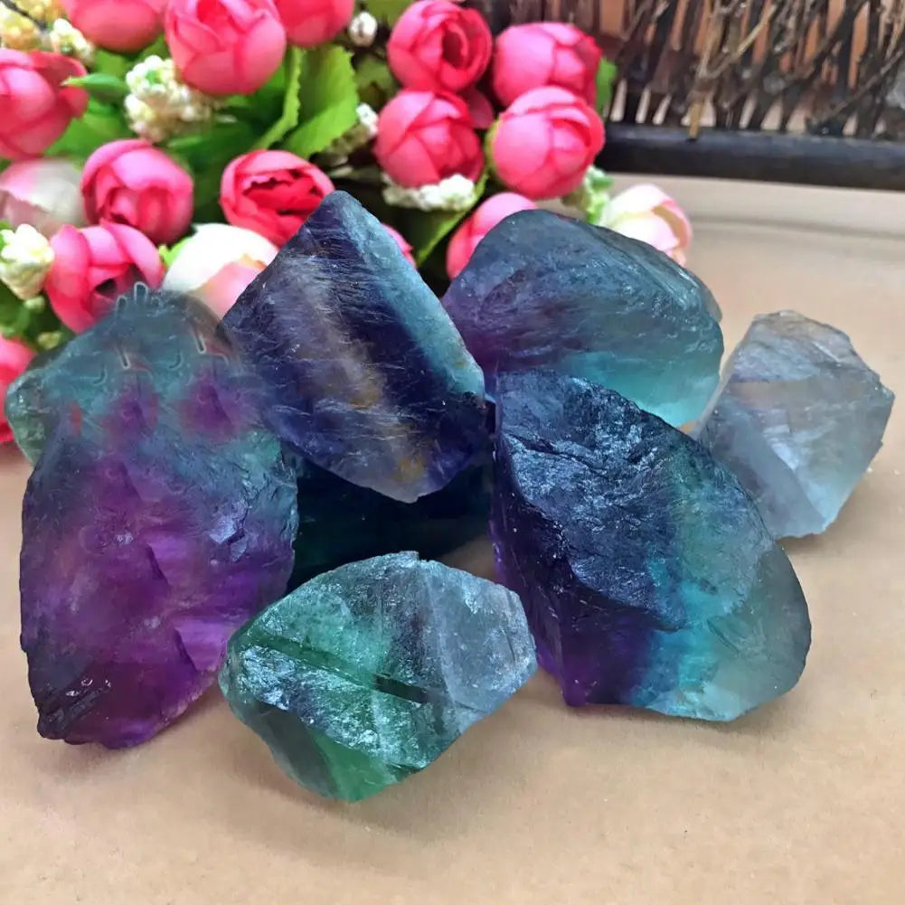 Rainbow Fluorite Raw Crystal Specimen
