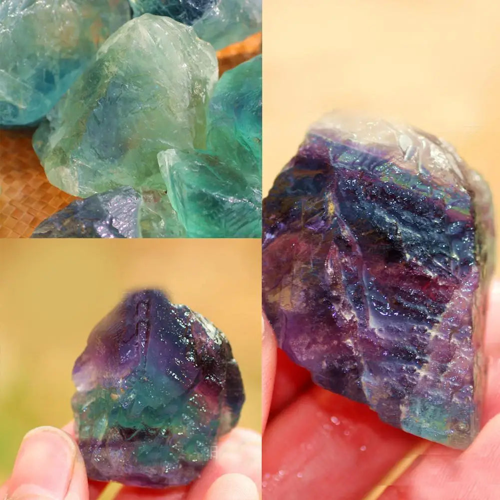 Rainbow Fluorite Raw Crystal Specimen