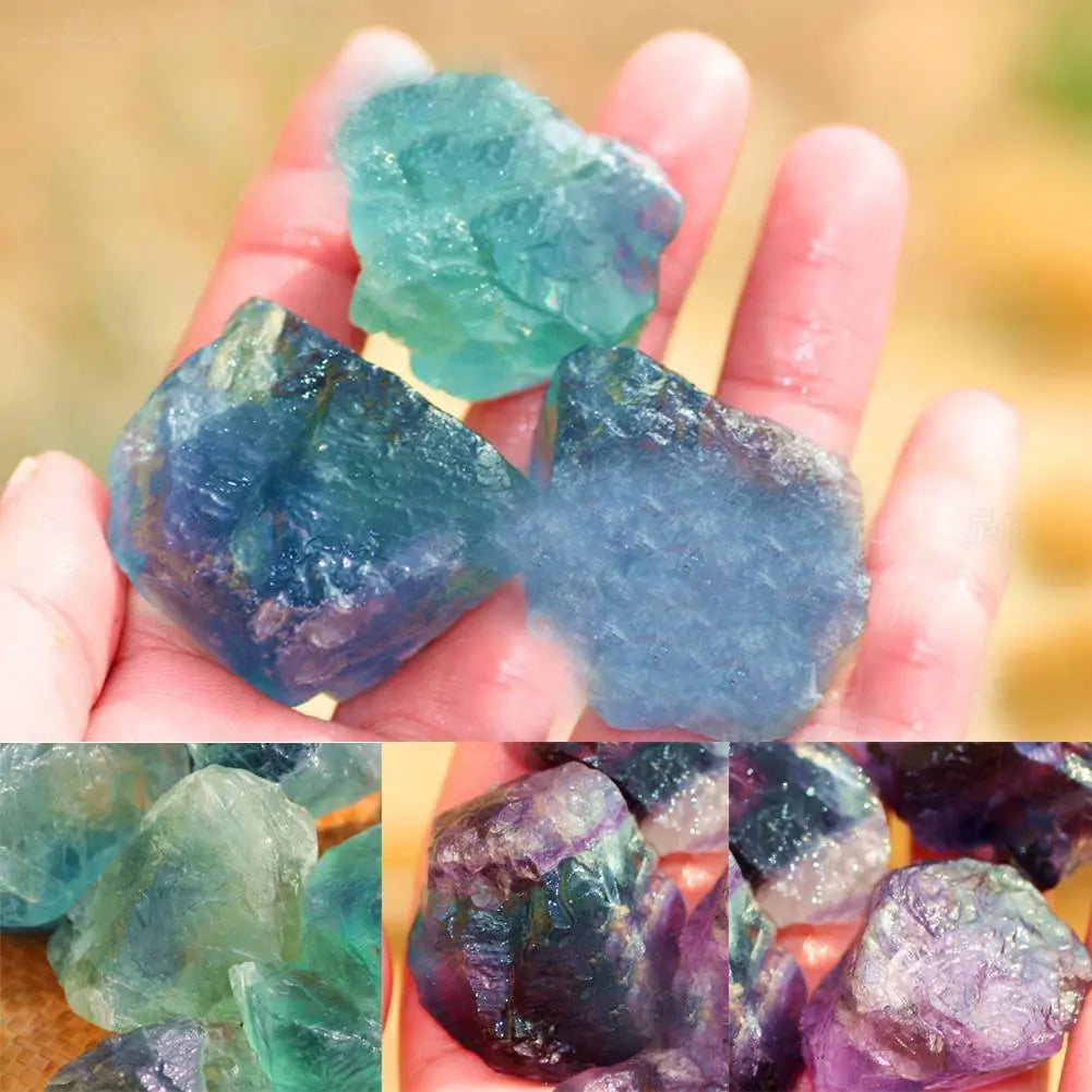 Rainbow Fluorite Raw Crystal Specimen