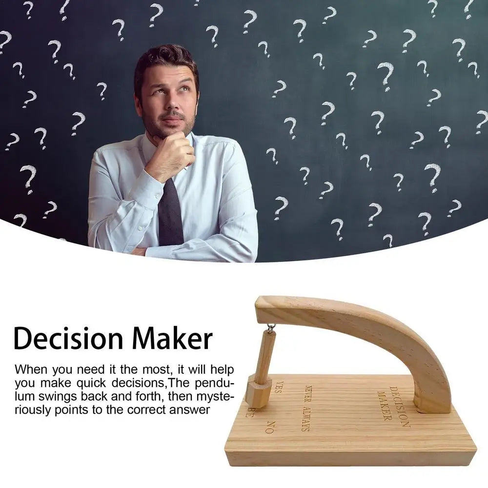Wood Decision Maker Pendulum - Magnetic Wooden Dowsing Tool