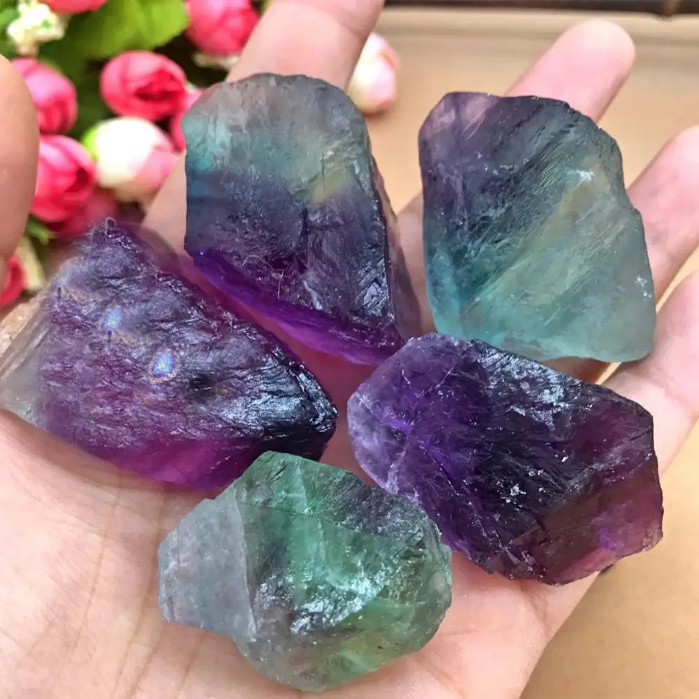 Rainbow Fluorite Raw Crystal Specimen