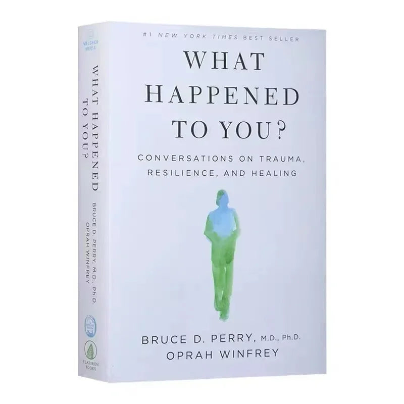 Book titled 'What Happened to You?' by Bruce D. Perry and Oprah Winfrey on a white background