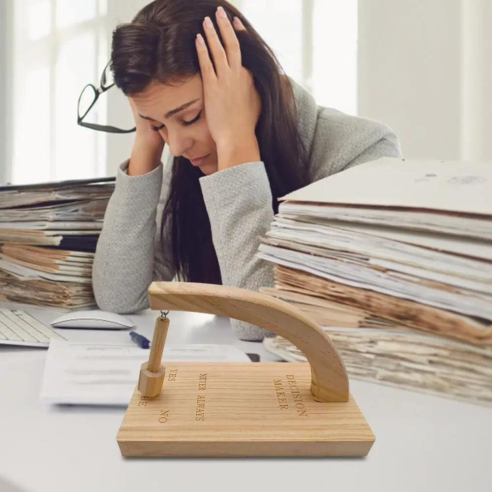 Wood Decision Maker Pendulum - Magnetic Wooden Dowsing Tool